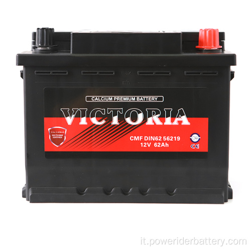 12 V 62Ah Din62 56219 Auto-acido Automobile Avviamento della batteria